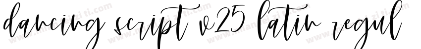dancing script v25 latin regulartt字体转换